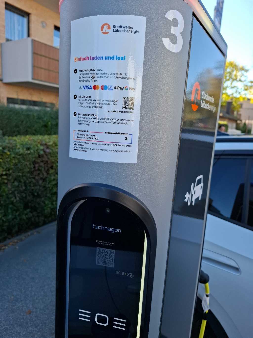 Ladepunkt DE*451*EHL01701 DE451EHL0170101 - Vogteistraße 50 23570 Lübeck DE*451*EHL01701 DE451EHL0170101 - Vogteistraße 50 23570 Lübeck